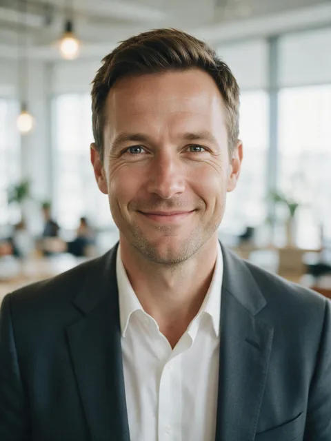 AI-generated professional headshot sample
