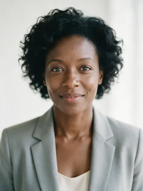 AI-generated professional headshot sample