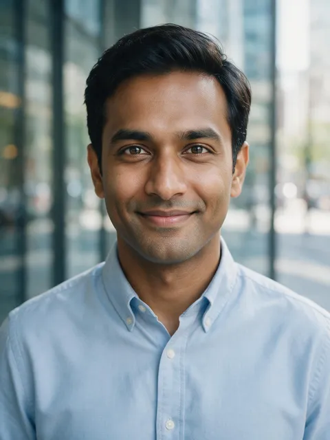 AI-generated professional headshot sample