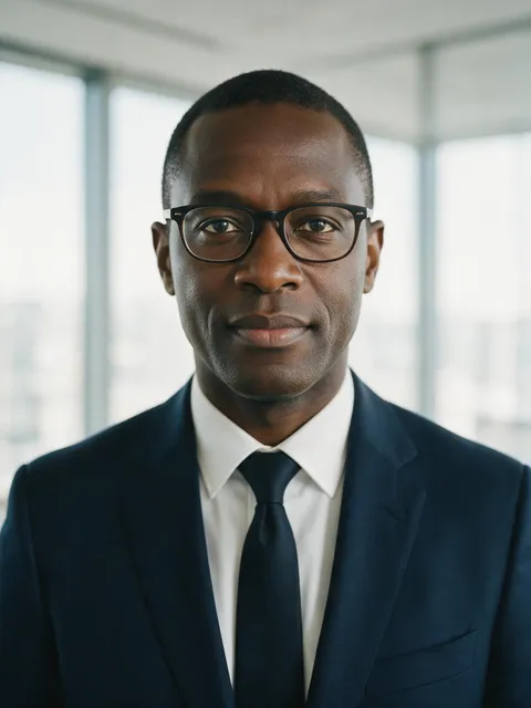 AI-generated professional headshot sample