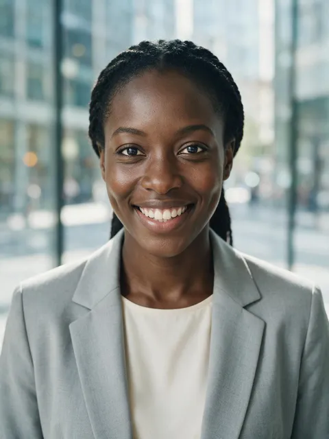 AI-generated professional headshot sample